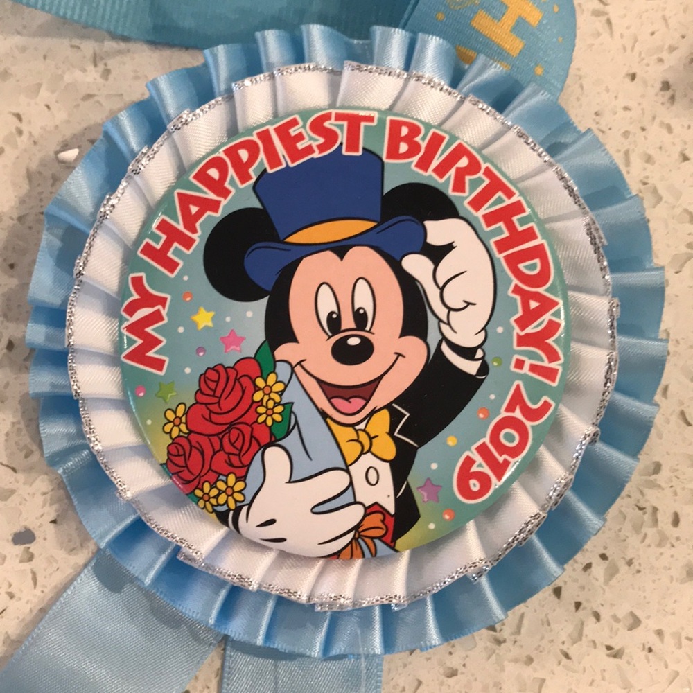 Tokyo Disney Mickey Mouse Birthday lanyard pin